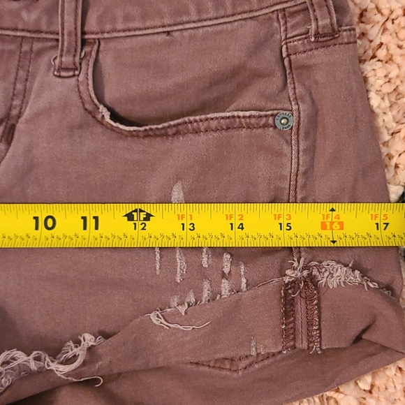 Express Shortie Low Rise Jean Shorts. - Picture 6 of 11